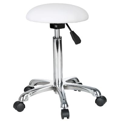 PRACTI TABOURET HYDRAULIQUE ASSISE BLANCHE GALETTE FINE